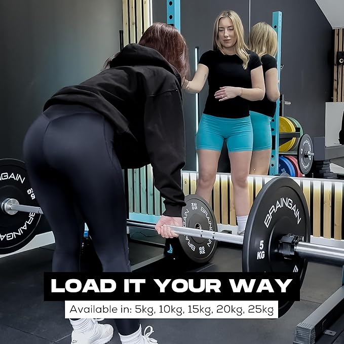 Black HD Bumper Weight Plates Rubber - 5kg to 25kg