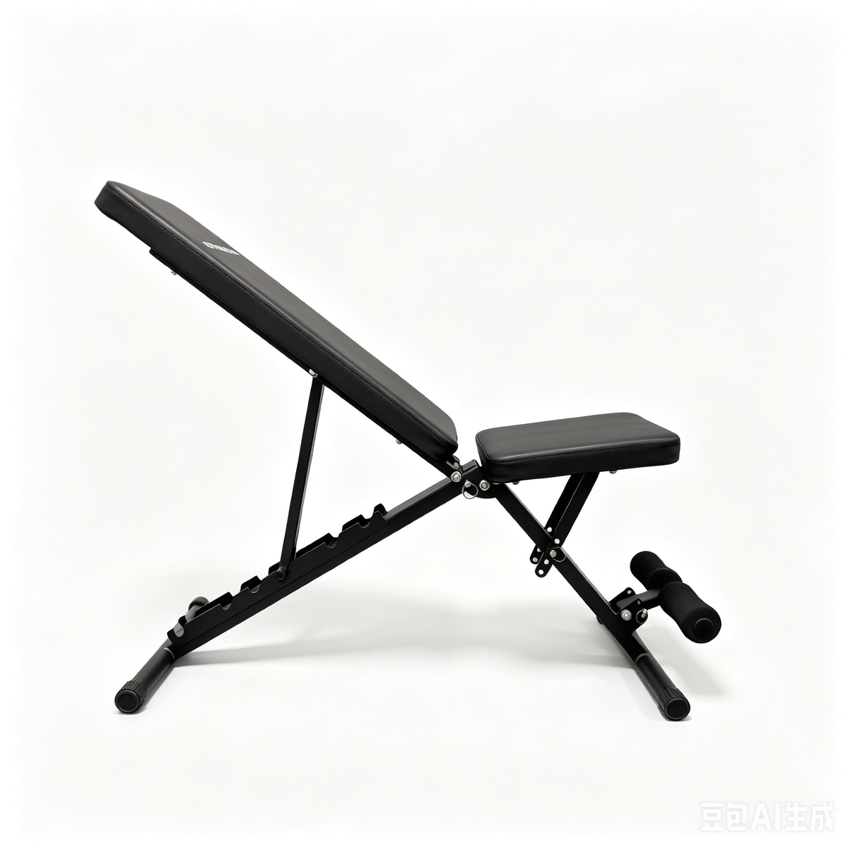 BrainGain Core Bench in incline position, three-quarter view