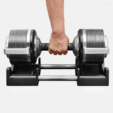 32kg CHROME Adjustable Dumbbell (Pair) - 1kg Increment