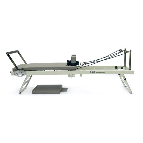 Foldable Reformer Pilates Machine - Black Edition